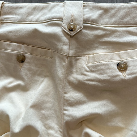 Dolce And Gabbana Cream Cotton Dress Pants - Picture 13 of 14